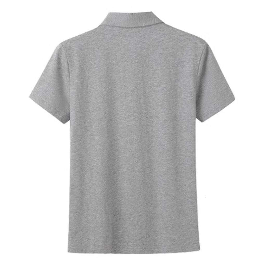 Korean version purple pure cotton lapel short sleeved t-shirt women's summer outfit new polo collar loose casual sports top 26W0224