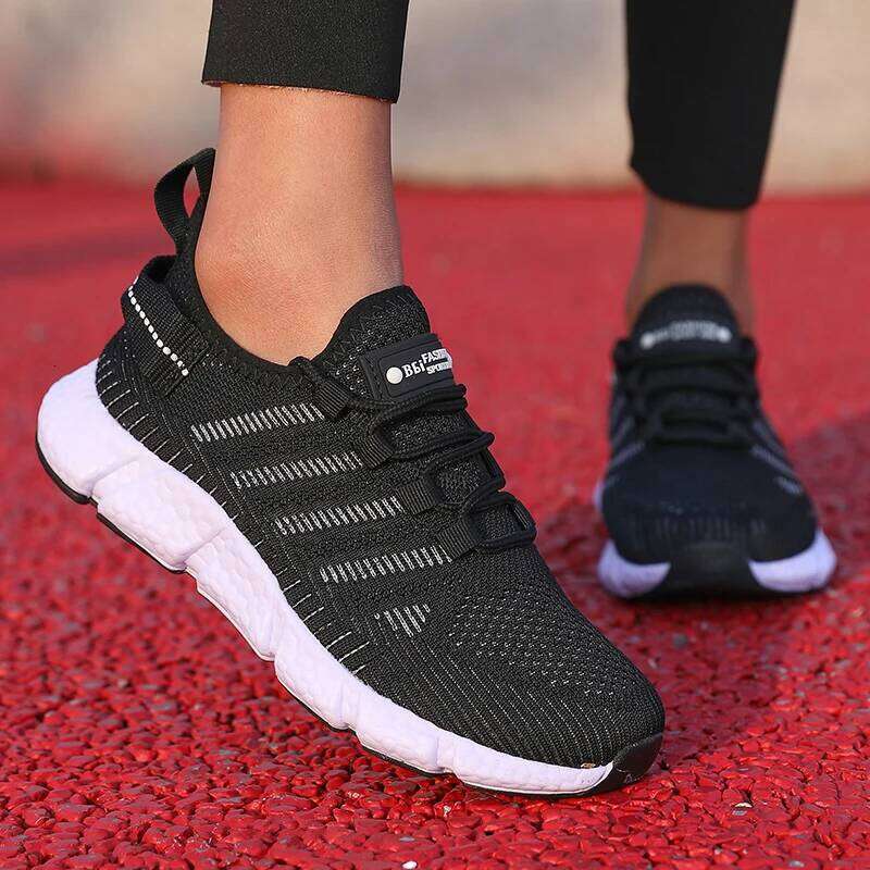 Running Women Sizes 36-46 Mesh Breathable Comfortable Summer Soft Soled Lightweight Versatile Tennis Training Shoes