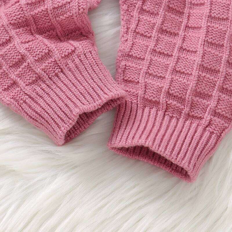 Newborn Infant Baby Girls Romper + Hats Sleeveless Knitted Toddler Jumpsuits Clothing 0-18m Spring Autumn Winter 2PC Outfits Set 26H0224