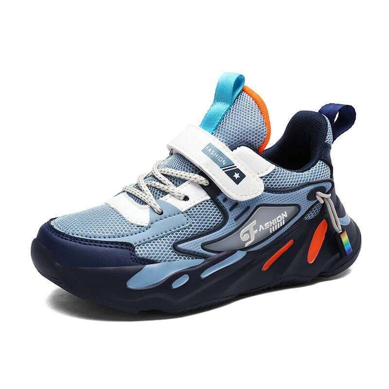 2023 New Children Sneakers for Boys Mesh Breathable Running Sports Kids Flat Casual Shoes Big Size 39 40 26W0224