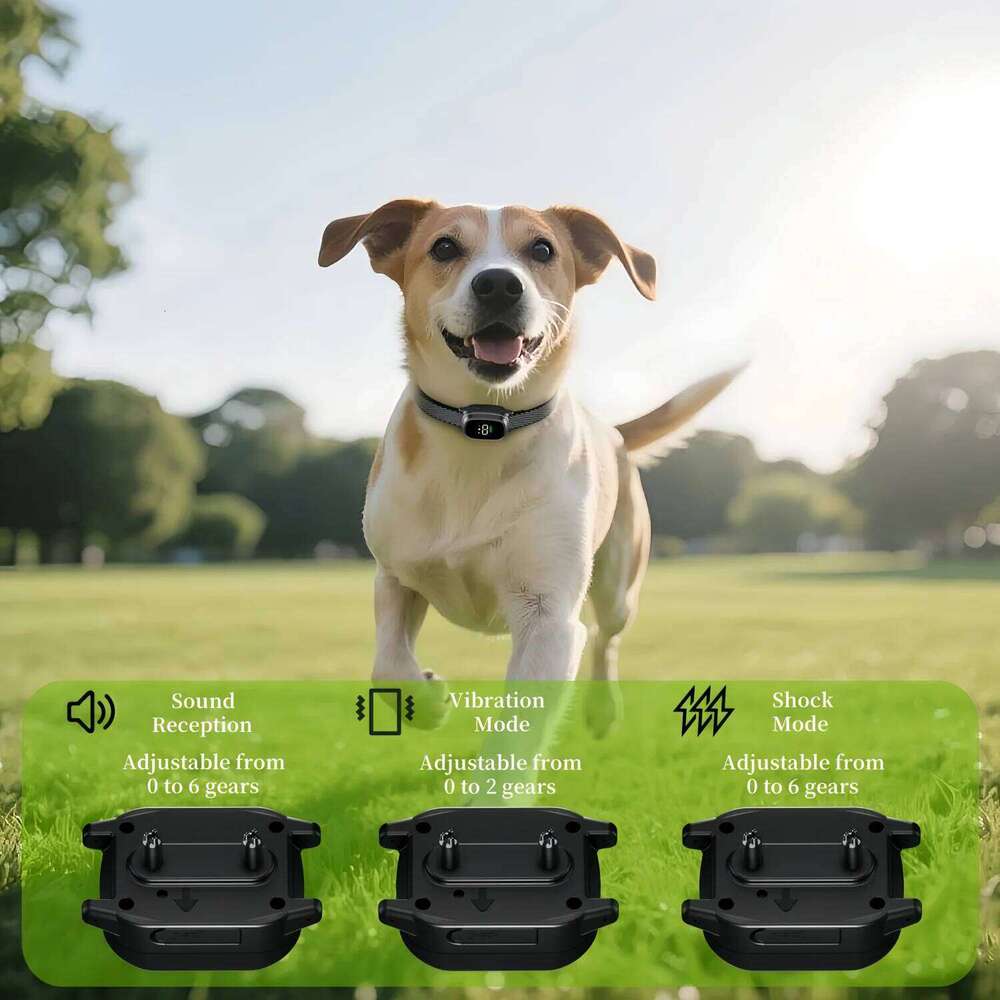 YHLC Automatic Anti Barking Collar, Rechargeable Bark Stopper, Stop Barkin, Electric Training Collar For Dog Bamubi