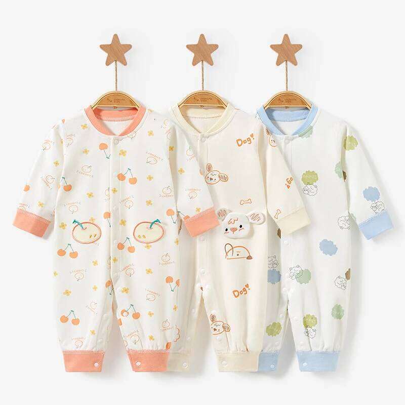 Unisex Baby Bodysuit 100% Cotton, Cute Colorful Prints, Soft Seamless All Seasons, Snug Fit Onesie 0-18M 26H0224