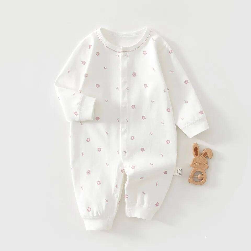 AYNIGIELL Baby Clothes Spring Autumn Pure Cotton Underwear Newborn Onesie Romper Long Sleeve Loungewear Outfit Bodysuit 26H0224