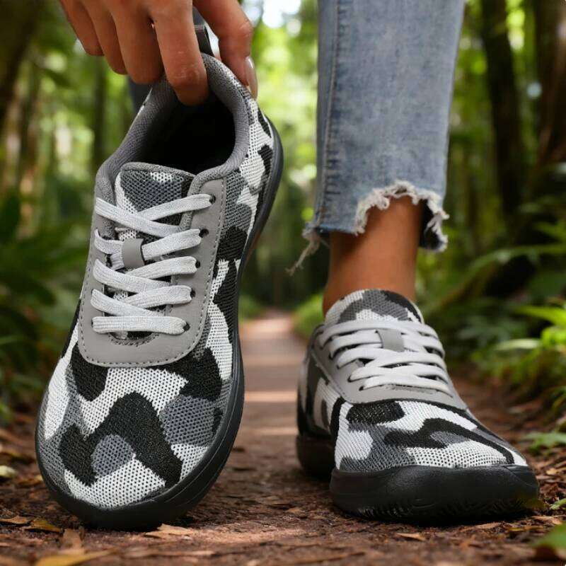 New Women's Fashion Camouflage Mesh Sneakers Lightweight Platform Casual Breathable Non-slip Walking Footwear Women Shoes