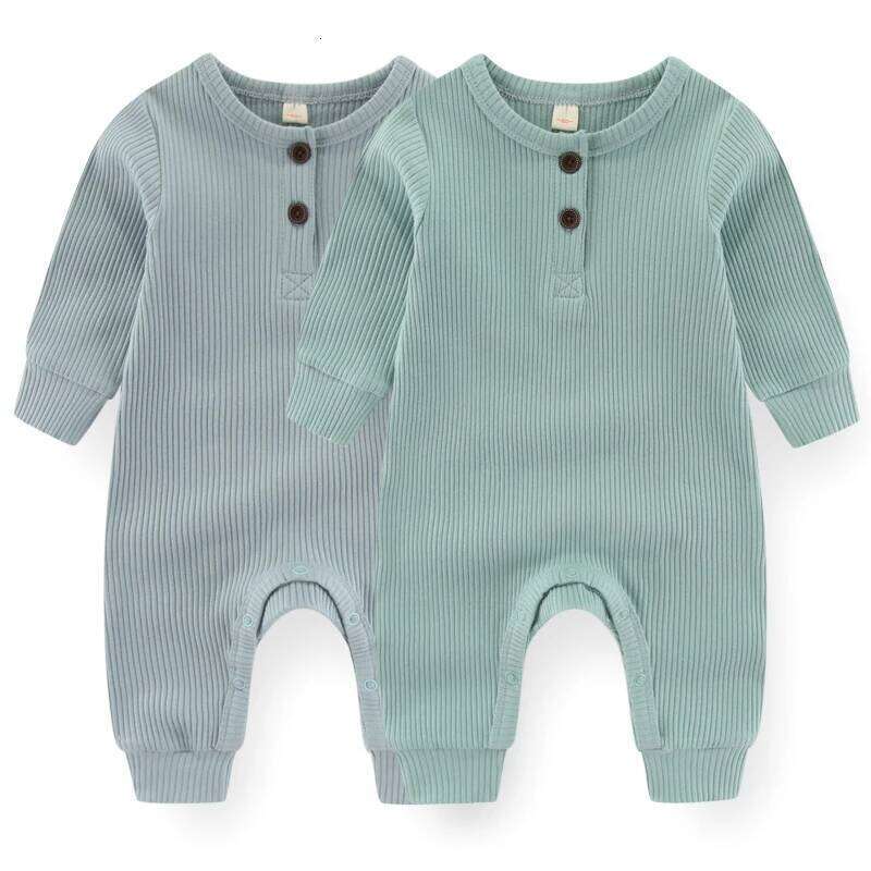 Unisex Rompers 2/3Pieces New Born Girl Sets 0-24M Baby Boy Clothes Solid Color Zipper Autumn Spring Bebes 26Y0224