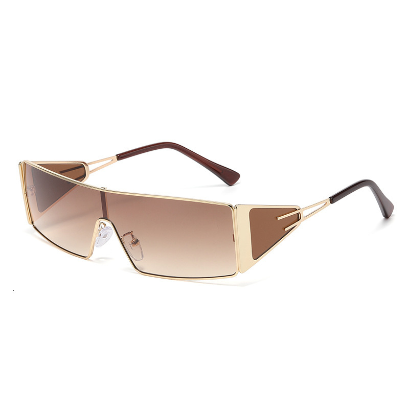 New Metal Fashion Futuristic Tech Sunglasses European And American INS Internet Celebrity Trendy