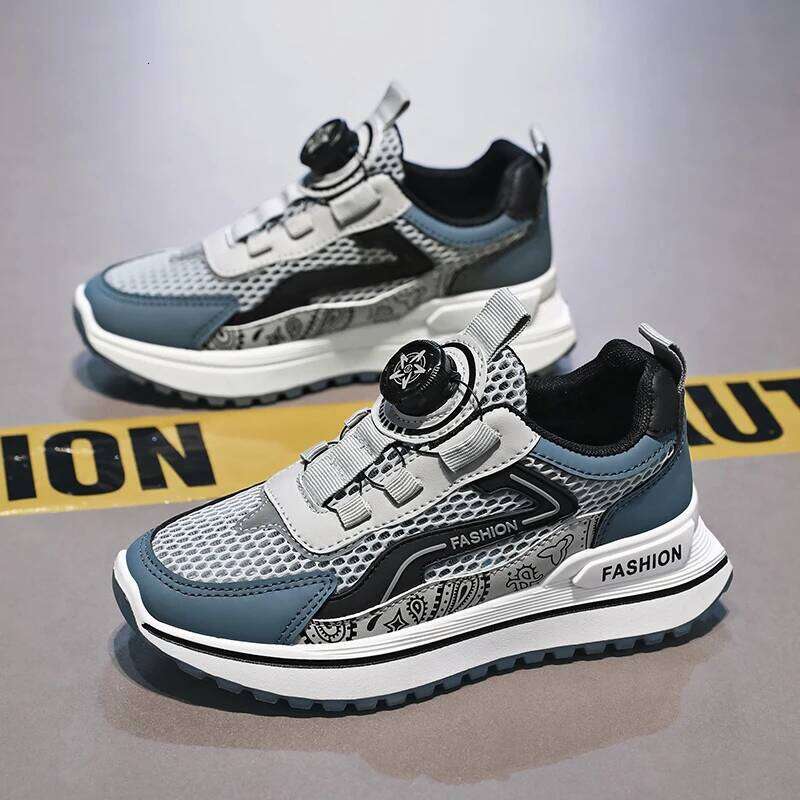 Kids Sneakers Mesh Breathable Comfort Rebound 2025 New Outdoor Jogging Anti Slip Fashion Casual Running Shoes for Children 26W0224