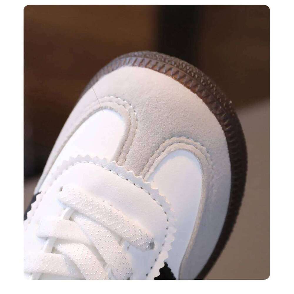 Fashion Sport For Children PU Leather Ergonomics Kids Soft-soled Children's Sneakers Boy's Girl's Tennis Shoes 26W0224