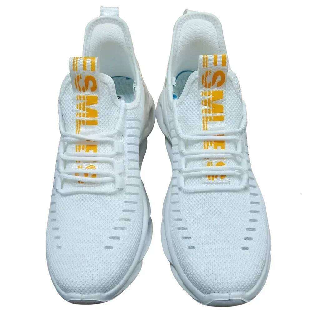 Women's Knitted Breathable Soft Bottom Shock Absorbent Sports Resting Couple Running Shoes Tenis De Luxo Feminino