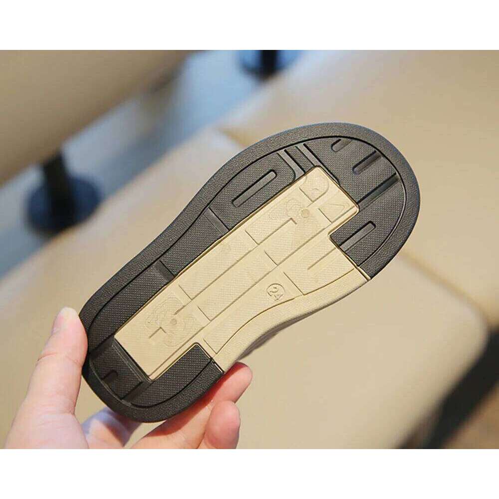 PU Leather Sport For Children Trend Fashion Kid's Sneakers Soft-soled Waterproof Boy's Girl's Running Shoes Casual Sneaker 26W0224