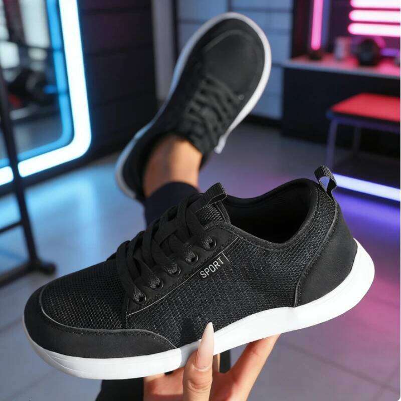 Women's Wide Barefoot New Fashion Outdoor Running Sneakers Minimalist Large Trendy Mesh Casual Walking Shoes Hot Selling