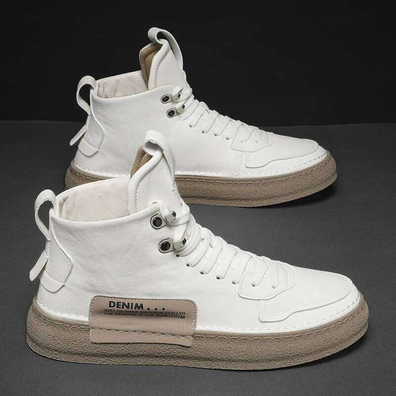 2023 New Leather Men's Boots Fashion Outdoor Work Comfy Non-Slip Sneakers For Men High Quality Casual Designer Shoes SPLELED