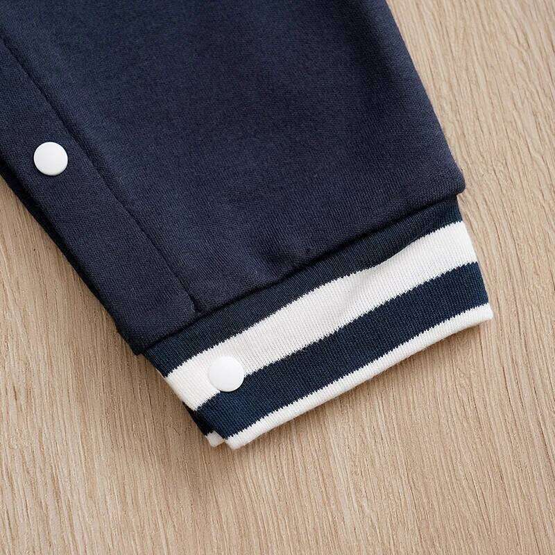 Newborn Baby Baseball 0 3 6 9 12 Months Boston Cotton Long Sleeve Footies Toddler Boy Clothes Kids Jumpsuit Pyjama Bebe 26Y0224