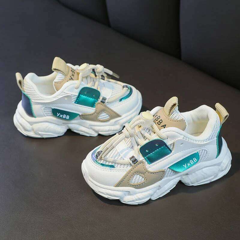 TJR Size 21-36 Baby Toddler For Boys Girls Breathable Mesh Little Kids Casual Sneakers Non-slip Children Sport Shoes Tenis 26W0224