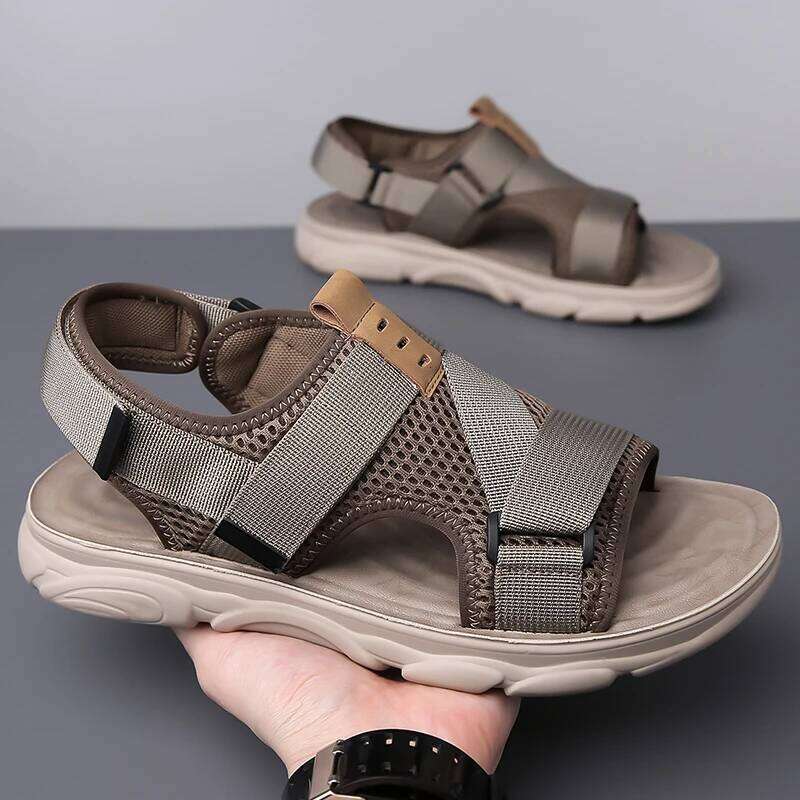 Summer Man Sandals Men's Slipper Outdoor Beach Casual Flat Shoes Home Leisure Non-Slip Classic Male Slippers Men Zapatos Hombre