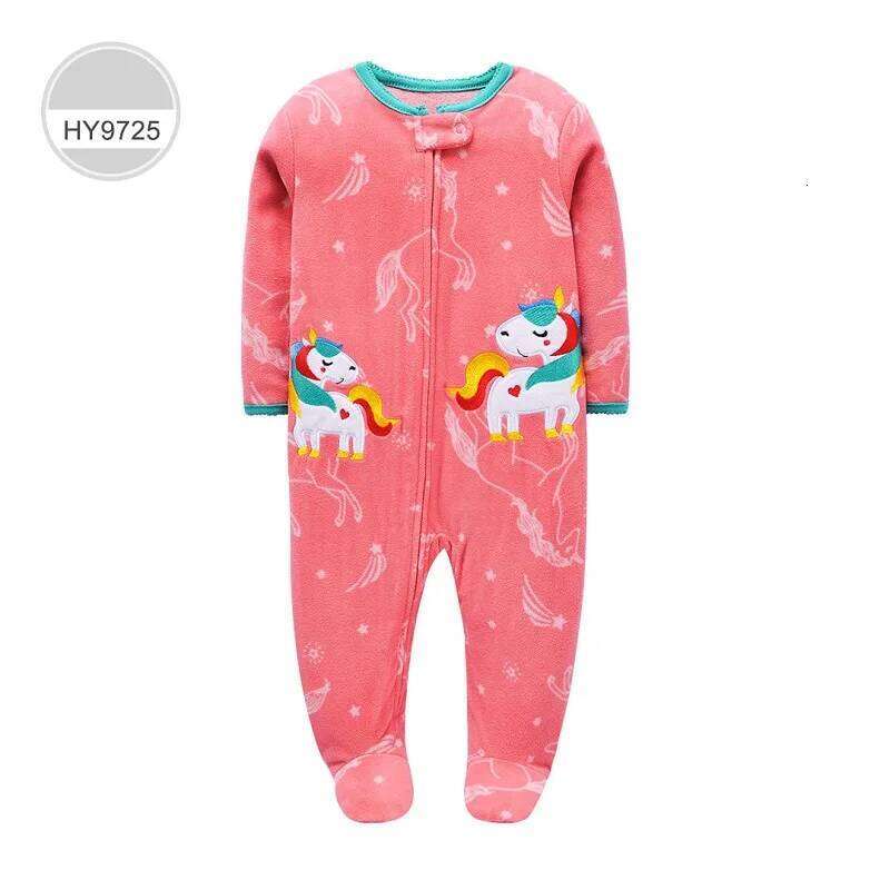 Newborn Infant Boy Girl Romper Spring Autumn Polar Fleece Long-Sleeve Jumpsuit Warm Toddler Baby Clothes For a 0-12 Months 26Y0224