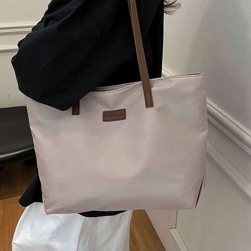 Casual Women's Oxford Cloth Shoulder Bags College Commuter Ladies Waterproof Tote Shopping Bag Large Capacity Female Handbags Z260224