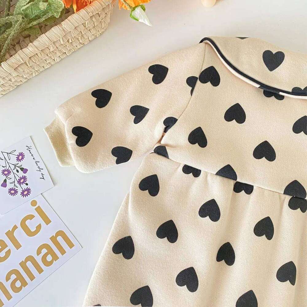 Sanlutoz Winter Baby Girls Clothing Rompers Long Sleeve Newborn Jumpsuits Cotton Warm Princess 26H0224