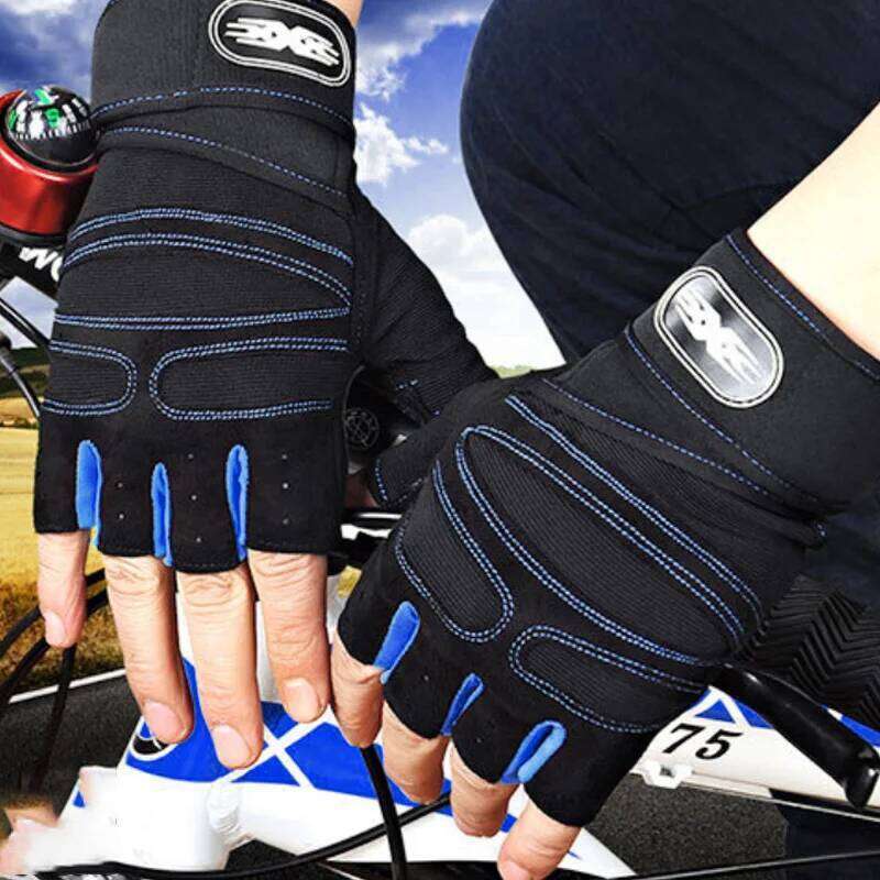 Gym Sport Fitness Weight Lifting Wristband Half Finger Gloves Outdoor Cycling Hiking NonSlip Glove Body Building Training 26H0224