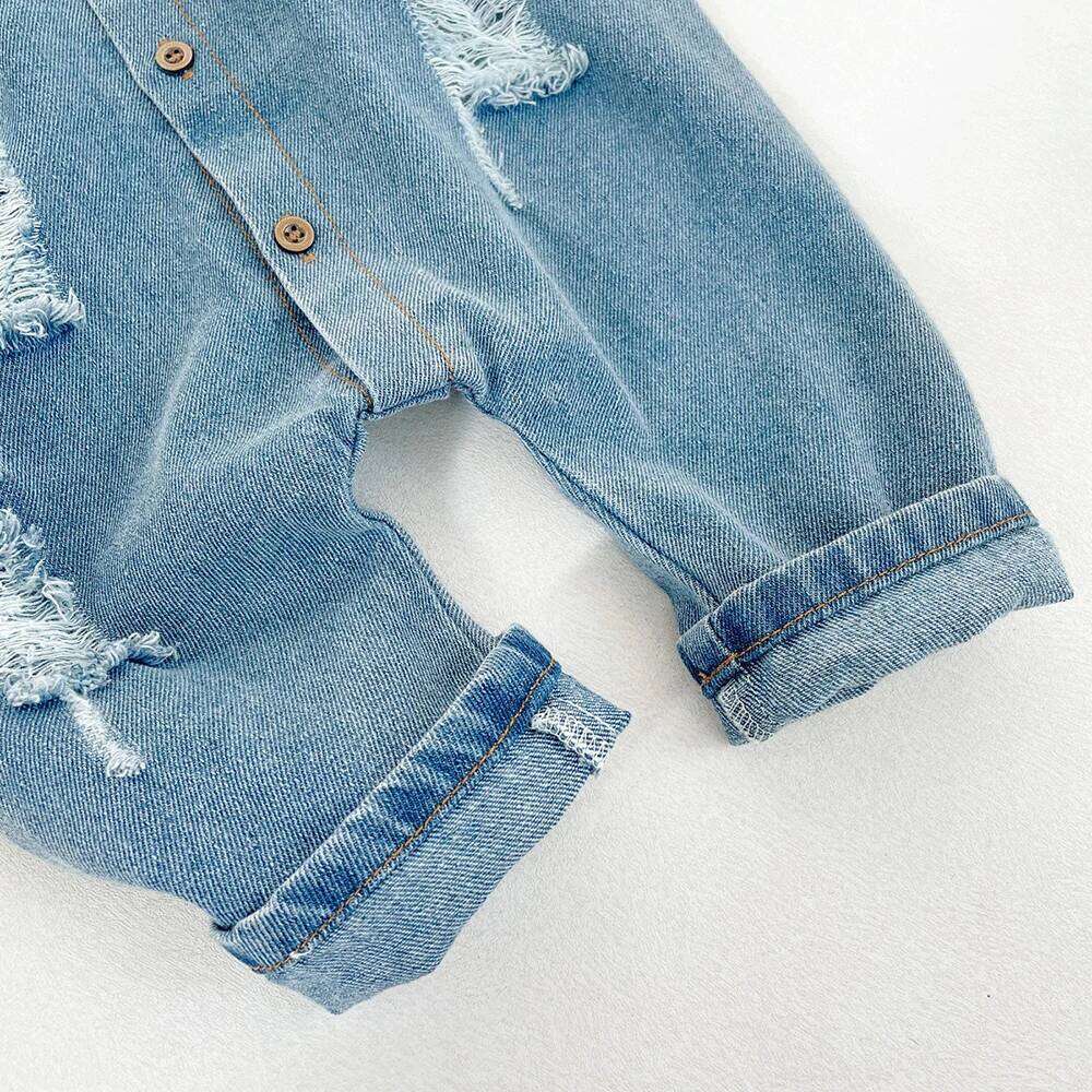 Ircomll New Autumn Infant Denim Climbing Clothing Romper Lapel shirt Boy Clothes Baby Jumpsuit Girl Newborn Overalls Onesie 26Y0224