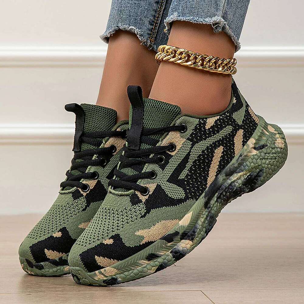Camouflage Four Seasons New Mesh Breathable Sports Youth Students Casual Shoes Outdoor 26W0224