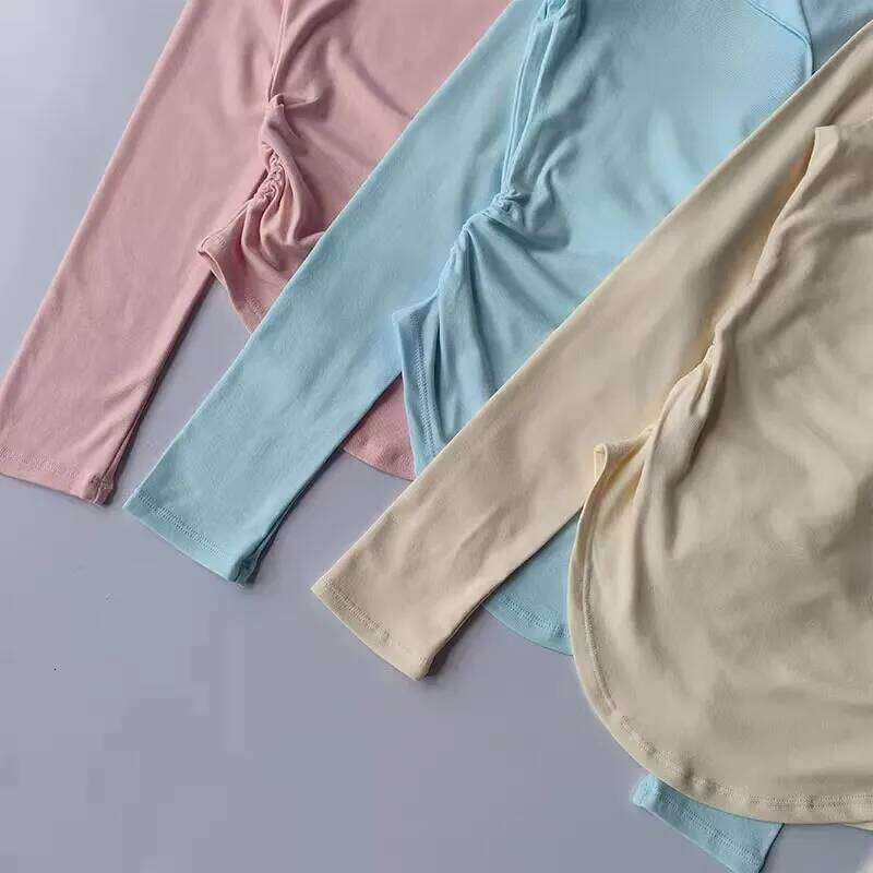 Women's Slim Fit V-Neck Long Sleeve Yoga Sports T-Shirt High-End Fitness Top for Autumn Winter Exercise Running Gym 26Y0224