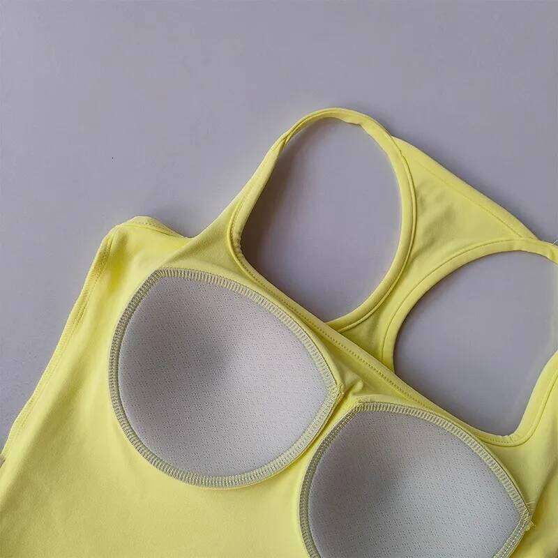 Women's Pilates Tank Top Push-Up Sports Bra Hollow Breathable Fitness Bras Gym Yoga Vest Sexy Running Tops Sportswear 26Y0224