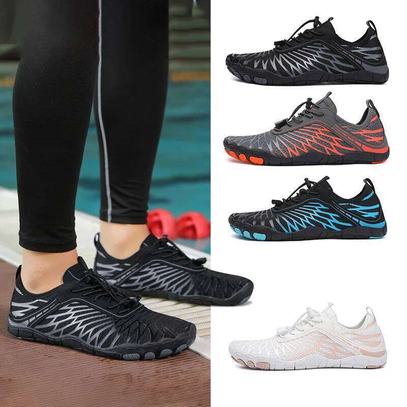 Men Water Quick Drying Beach Wading Swimming Five Fingers Aqua Shoes Barefoot Surfing Upstream Sneakers