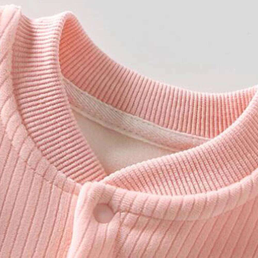 Girl Clothes Winter Autumn Baby Rompers Long Sleeve Floral Ruffles Patchwork Warm Infant Jumpsuits 3-18 Months 26Y0224