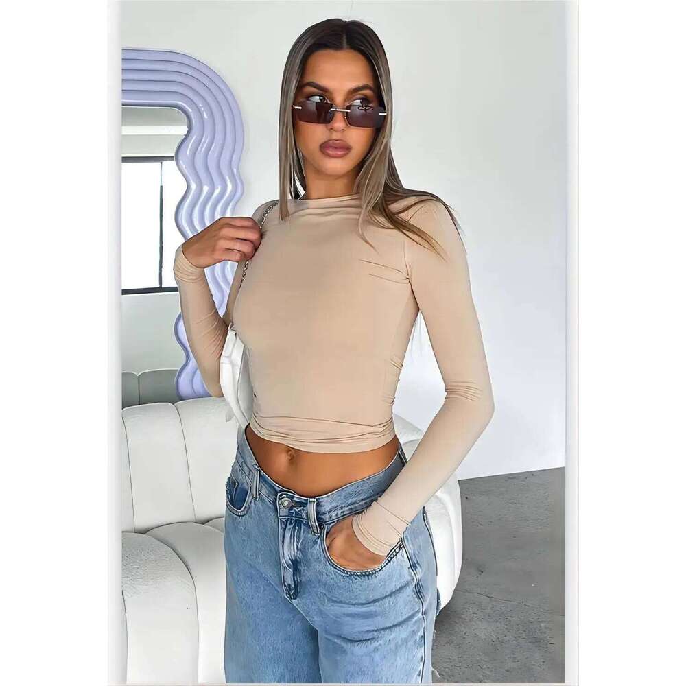 2026 New Seamless T Shirts Fitness Clothes Long sleeved T-shirt Yoga Shirt Gym Running Active Wear Sport Top 26Y0224