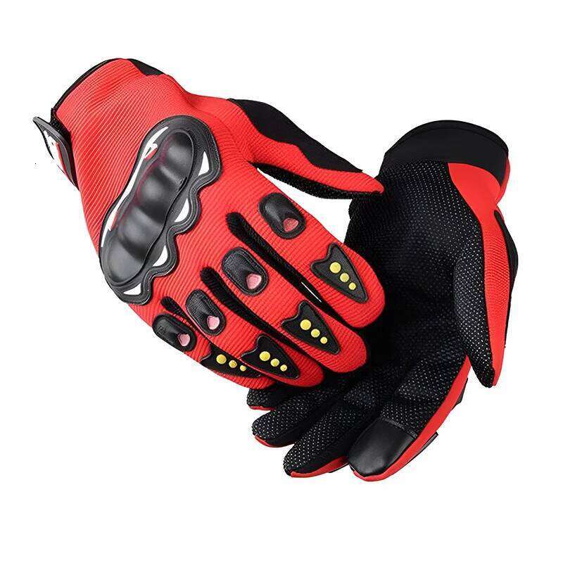 Motorcycle Breathable Full Finger Racing Hard Shell Outdoor Sports Protection Riding Cross Dirt Bike Gloves 26H0224
