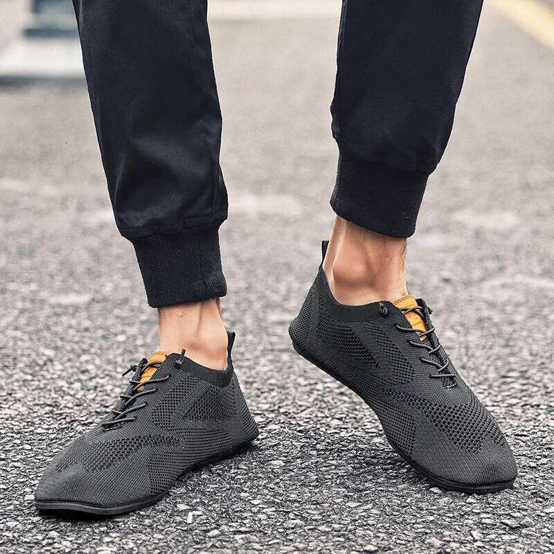 MAEDEF Mens Mesh Flats Fashion High Quality Walking Men Breathable Indoor Home Slippers Non Slip Casual Men's Shoes