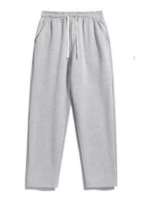 2025 New Cross-Border Autumn Winter Cargo Solid Color High Waist Slimming Design Pocket Straight Wide Leg Loose Pants for Women