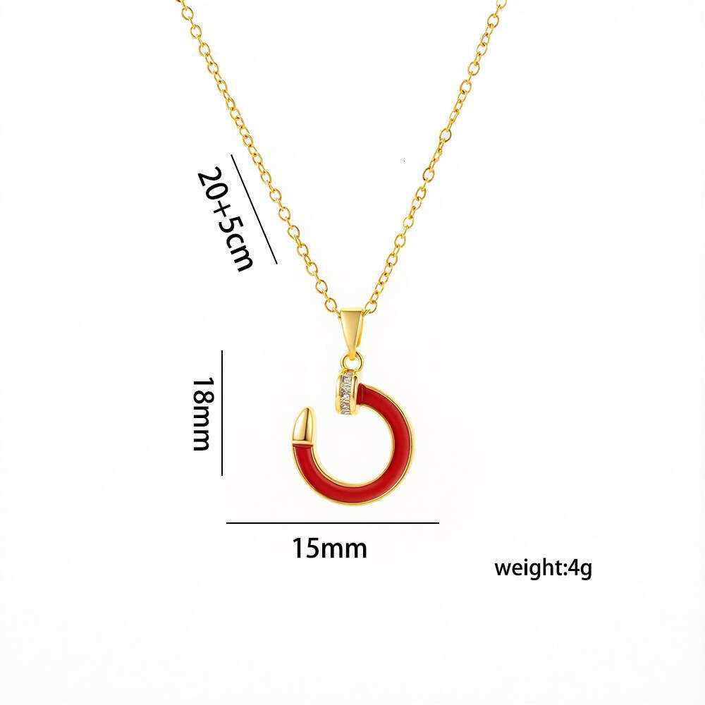 Light Luxury Jewelry Titanium Steel Necklace Versatile Non-Fading Clavicle Chain Accessories For Women