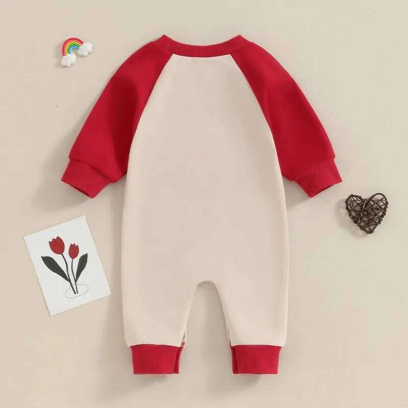 Infant Baby Boy Girl Clothing Santa Long Sleeve Jumpsuit Romper Newborn First Christmas Outfit Clothes ropa bebe nia 26H0224