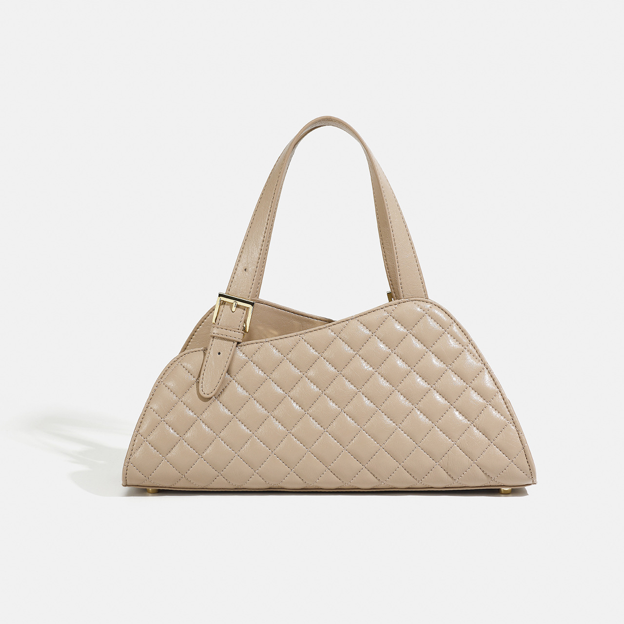 LK Factory Direct Supply Houndstooth Embroidery Thread Small Niche High-End Fashion Commute Versatile Crossbody Saddle Bag for Women Black Small Bag