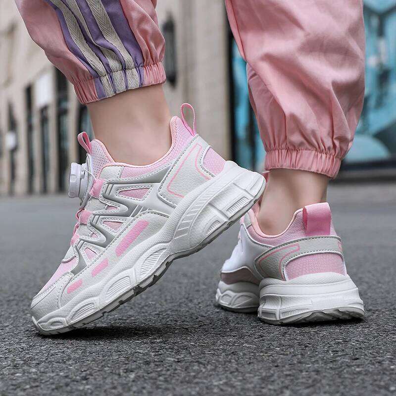 Spring and autumn children's girls' school students leisure sports running basketball children outdoor tennis shoes 26W0224