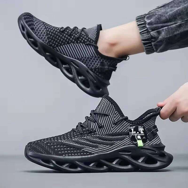 Classic Style Sports Soft High-quality Knitted Upper Breathable Basketball Lightweight Men's Walking Shoes