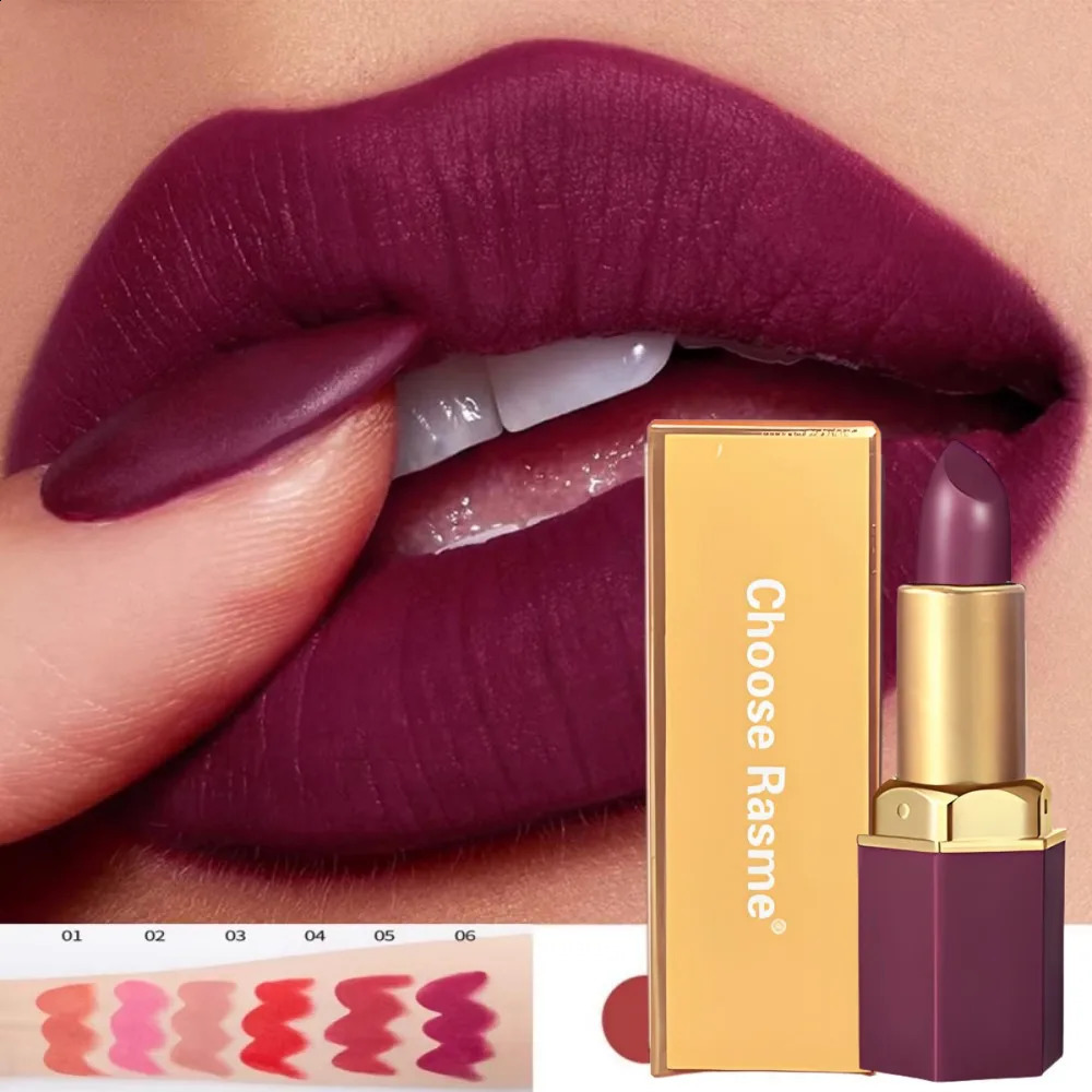 6-Color Matte Lipstick Set Non- Non-Stick Cup Long-Lasting Velvet Finish Smooth Matte Lip Color Waterproof Smudge-proof 260130