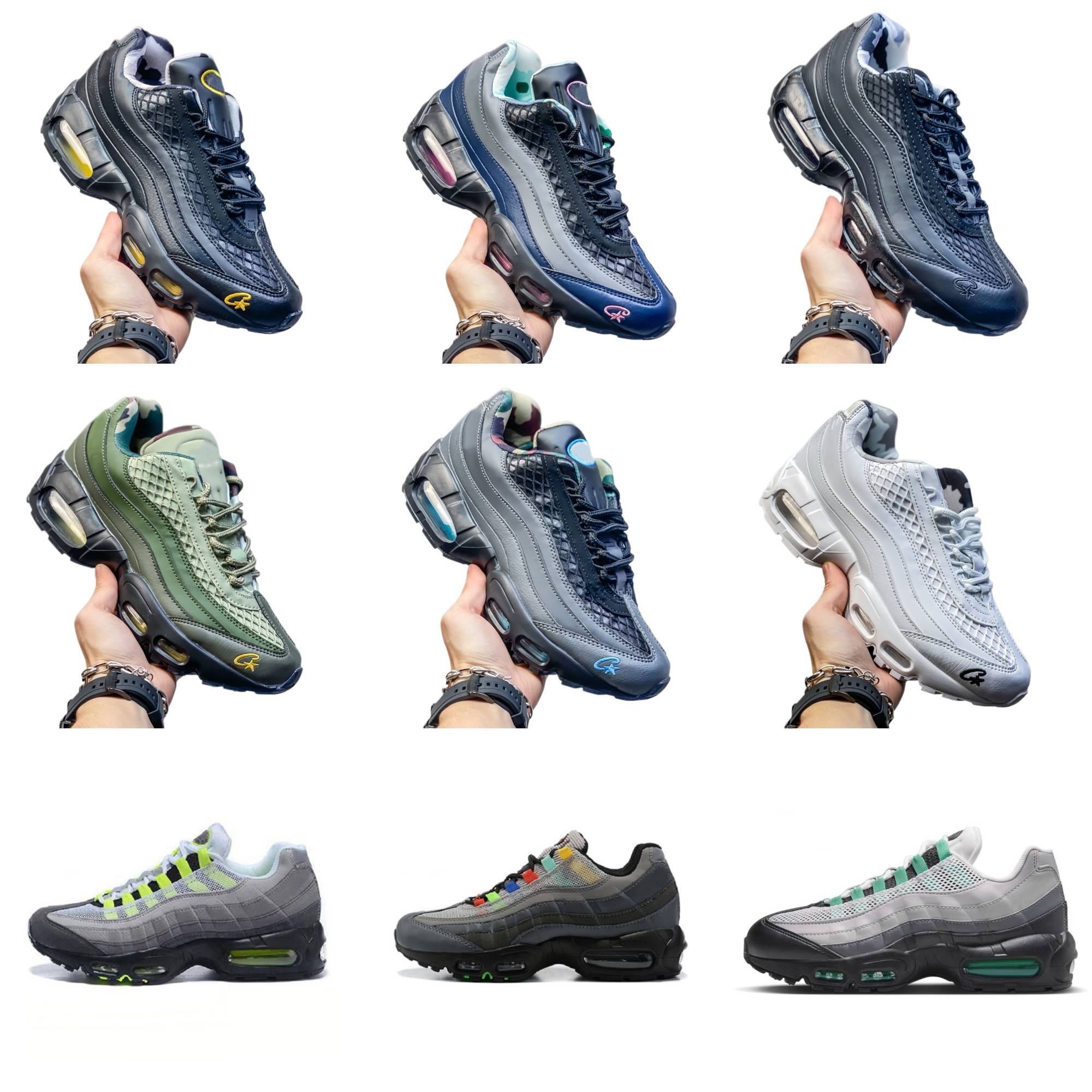 Trainers 95 Sports Shoes Mens Neon Stadium Green Black White Blue 95S Runners Jogging Shoe Aegeans Storm Corteizs Sequoia Pink Beam Wheat Sketch Outdoor Sneakers G68