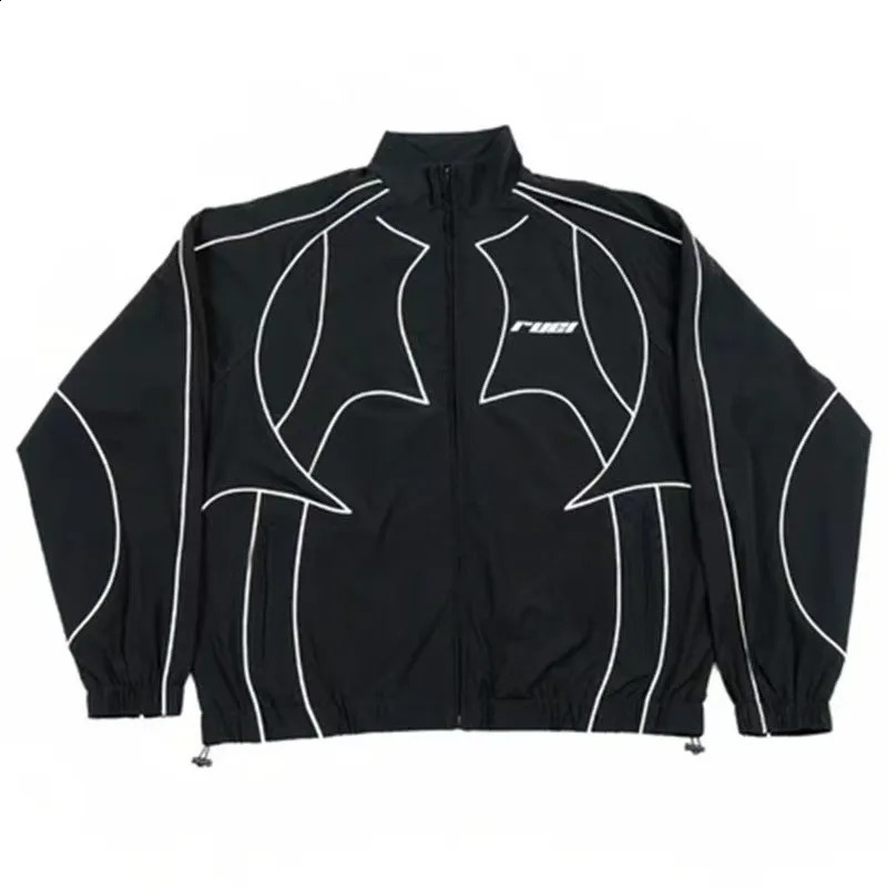 American Retro Spring and Autumn Gothic Embroidery Oversized Hoodie Mens Y2K Street Loose Harajuku Zipper Hoodie Couples Style 260124