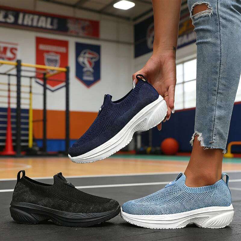 Last for Men and Women Wide Version Sports Slip-On Walking Soft Sole Anti Slip Comfortable Running Tennis Shoes