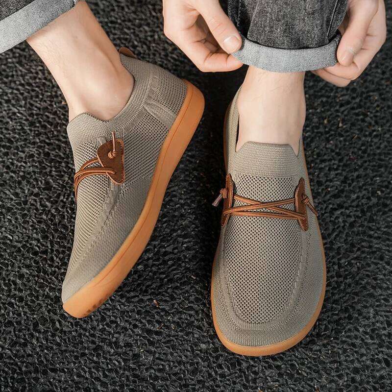 Men Casual Dress Sneakers Minimalist Barefoot Outdoor Comfort Lightweight Leisure Non Slip Wide Running Shoes