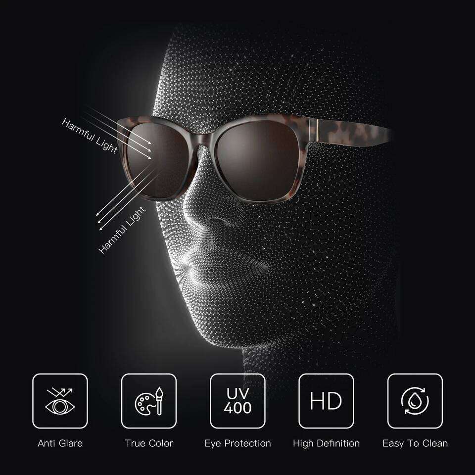 ZENOTTIC Fashion Cateye Polarized Sunglasses for Women - Oversized Sun Glasses UV400 Protection Retro Shades Designer Style 26W0224