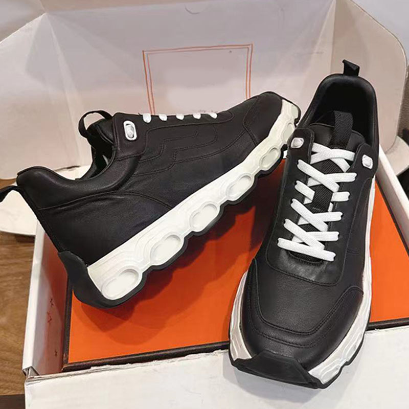 designer Calfskin Breathable Impulse Runner sneakers light parachute fabric suede goatskin Couples Impulse sneakers Shock absorption breathability sneaker