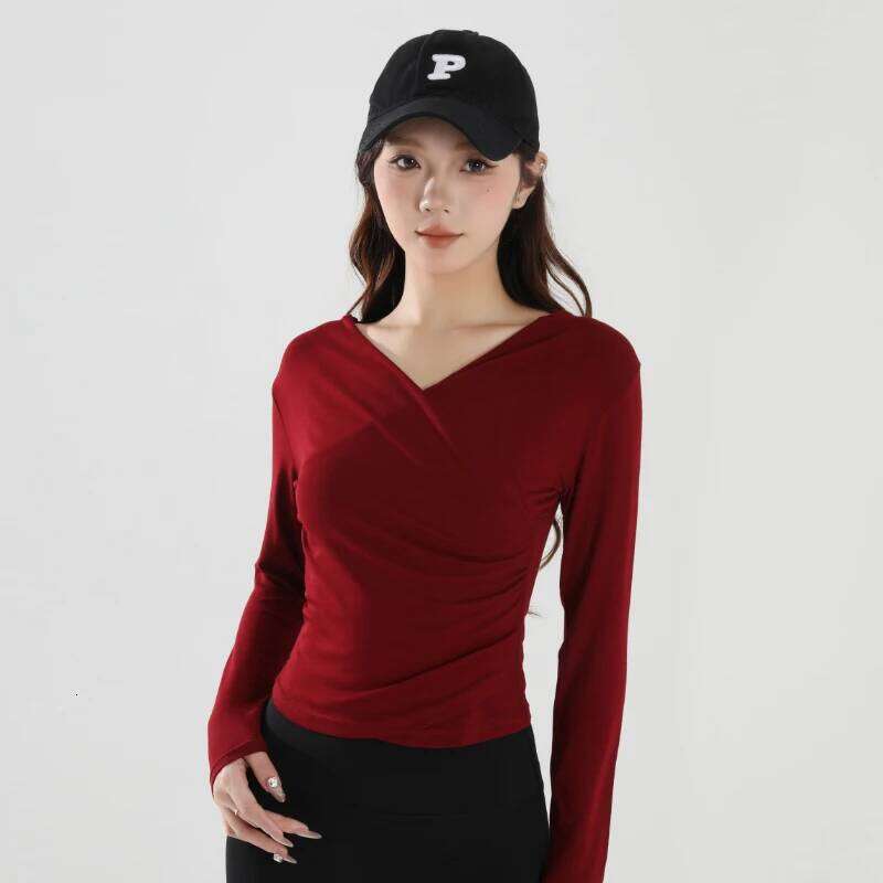 Women's Long-sleeve Clothes T-shirts Slim Fashionable Breathable Quick-dry Running Shirt Gym t-shirt Yoga Blouse 26Y0224