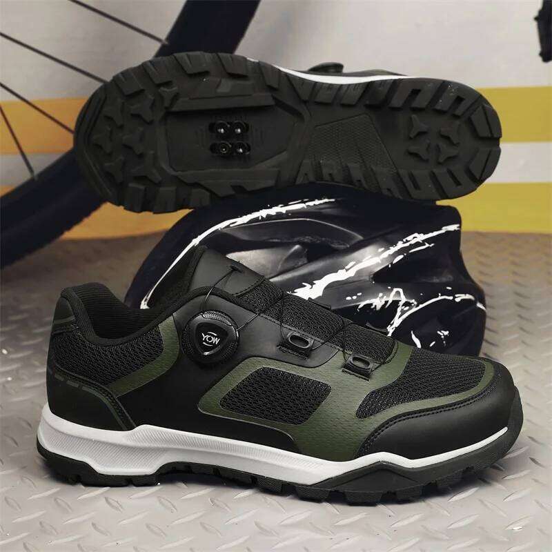 Comfortable Casual Four Season Road Mountain Bike Unisex Anti Slip Fashion Commuting Outdoor Off-Road Riding Shoes SPLELED
