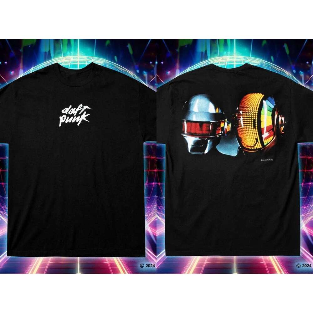Heavy Metal Band T-shirts DAFT PUNK and Leiji Matsumoto Print T-shits Casual Cotton Oversized Short Sleeve Rock Punk Women Tee C260224