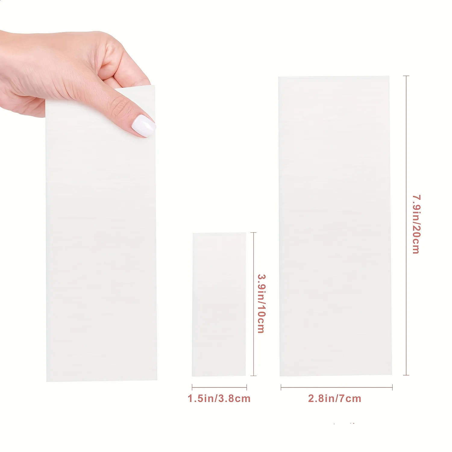 Hypoallergenic Non-Woven Waxing Strips - Gentle Eyebrow Face Leg Body and Bikini Hair r Sheets 260126