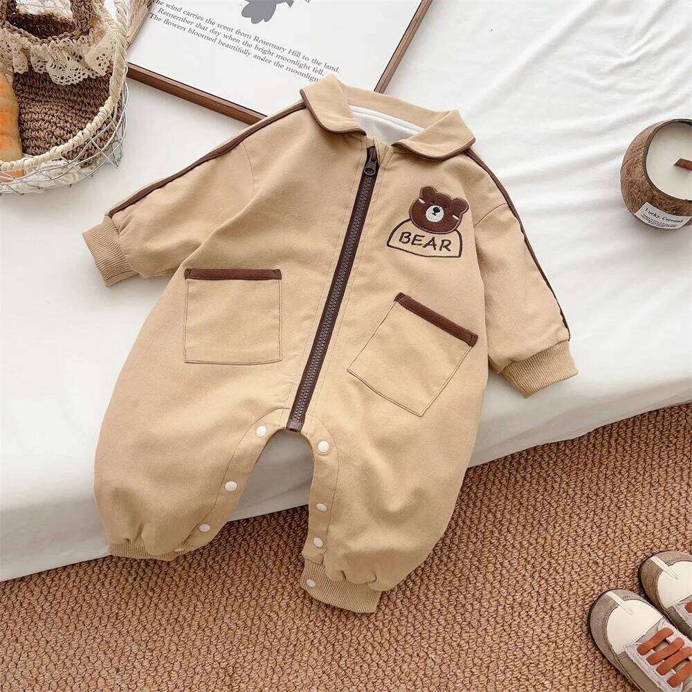 Autumn Baby Bodysuit 0-12M Newborn A-Class Bear Romper Korean Style Creeper 26H0224